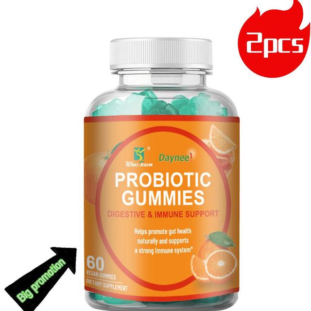 1-pack Probiotic Gummies | Promote Digestive Health - Boost Immune System And Digestive Supplement 60 Gummies/bottle 2PCS on Productcaster.