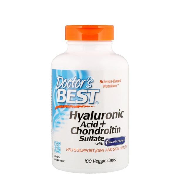 Doctor's Best, Hyaluronic Acid + Chondroitin Sulfate, 180 Veggie Caps on Productcaster.