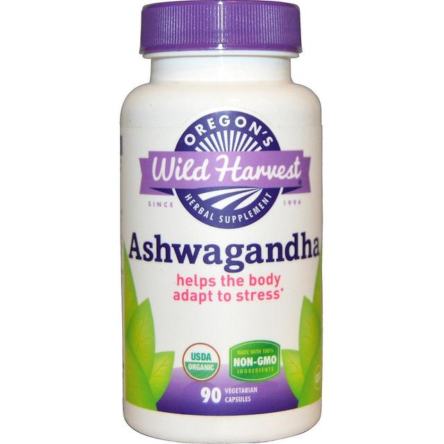 Oregon's Wild Harvest Colheita Selvagem de Oregon, Ashwagandha, 90 Cápsulas Vegetarianas on Productcaster.