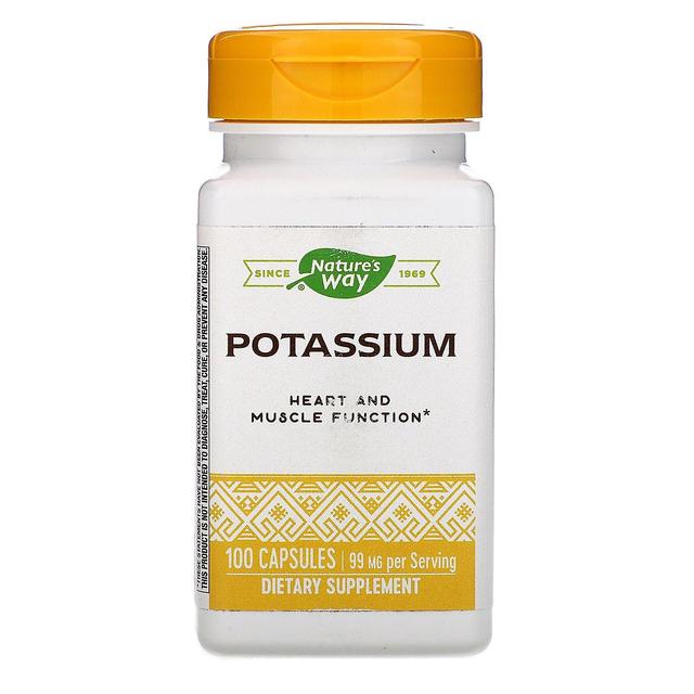 Nature's Way, Potassium, 99 mg, 100 Capsules on Productcaster.