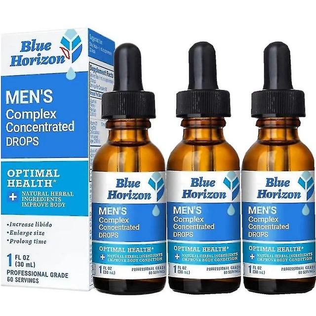 3pcs Blue Horizon Men's Complex Concentrated Drops, Mens Enhancement Drops on Productcaster.