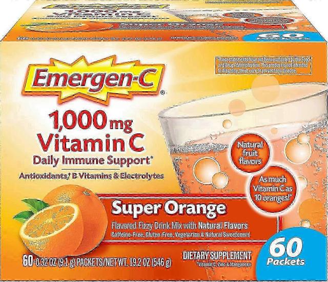 Emergen-c Vitamín c dodatok nápoj mix, Super oranžová, 60 EA on Productcaster.