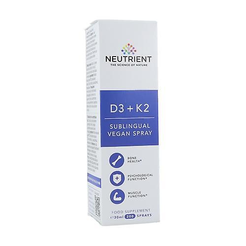 Neutrient Vitamins D3 + K2 sublingual vegan spray 30 ml on Productcaster.