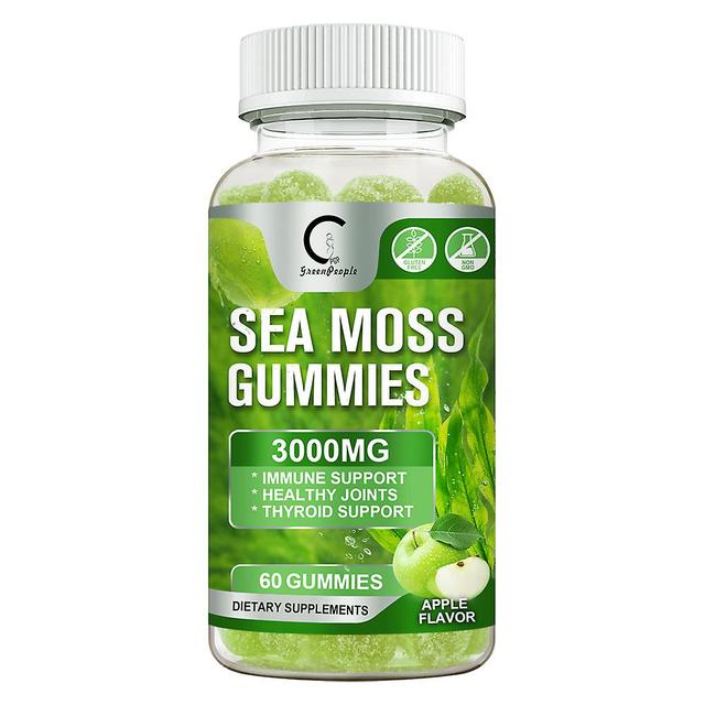 Vorallme Natural Sea Sedge Gummies Anti-âge Adoucissant Soins vasculaires Baisse de la pression artérielle Collations saines 60pcs on Productcaster.