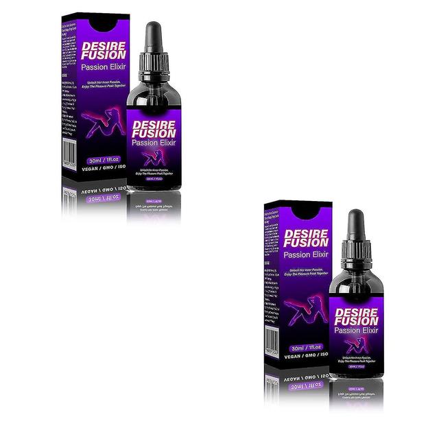 Desirefusion Passion Elixir, Secret Happy Drops, Hormonálne kvapky pre ženy, Zvýšenie Citlivosti A Potešenie 2pcs on Productcaster.