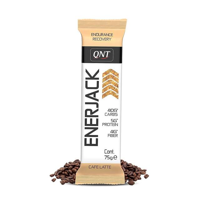 QNT Enerjack Proteínové tyčinky - Vytrvalosť a zotavenie - 75 g - Balenie po 12 Café latte on Productcaster.