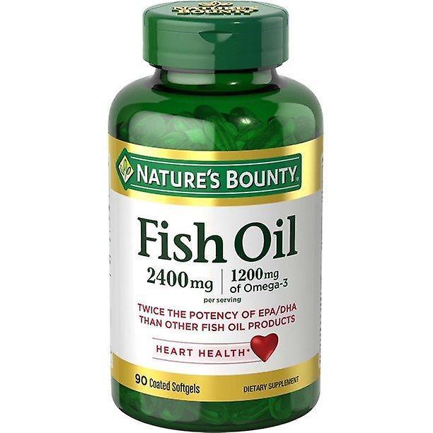 Natures Bounty Naturens dusør fiskeolie softgels, dobbelt styrke, 2400 mg, 90 ct on Productcaster.