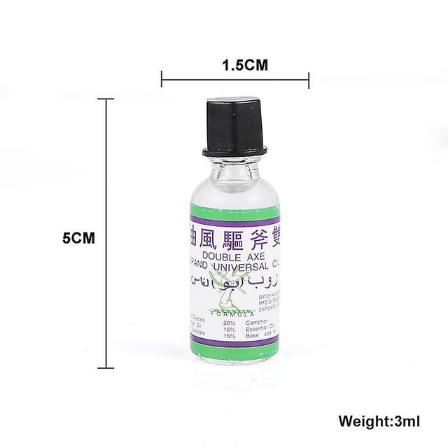 3ml Double Axe Balm Fengyoujing Refreshing Oil For Headache Dizziness Natural Medicinal Oil 1PCS on Productcaster.