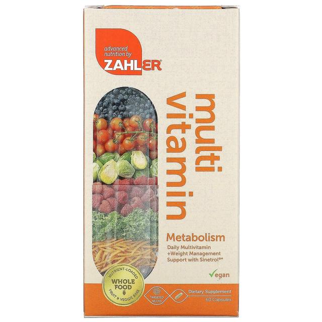 Zahler, Metabolism, Daily Multivitamin + Weight Management Support with Sinetrol, 60 Capsules on Productcaster.