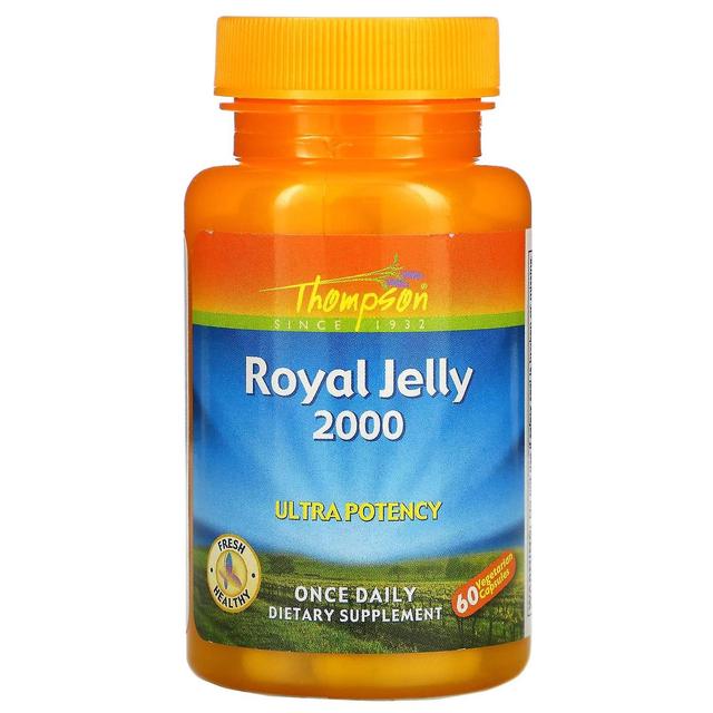 Thompson, Royal Jelly, Ultra Potency, 2,000 mg, 60 Vegetarian Capsules on Productcaster.