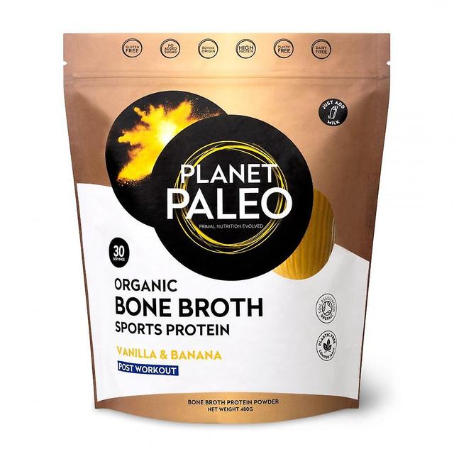 Planet Paleo Bio Knochenbrühe Sportprotein Vanille & Banane 480g on Productcaster.