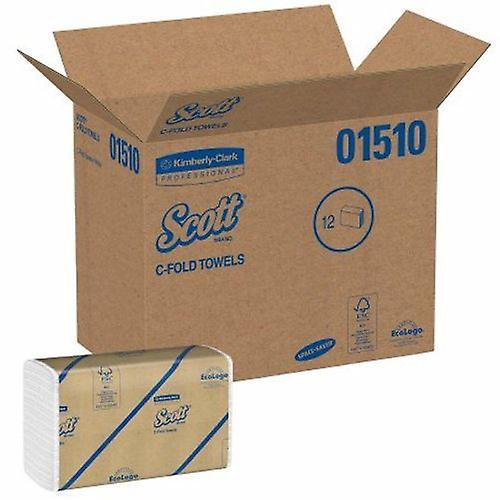 Kimberly Clark Papierhandtuch Scott C-Fold 10-1/8 x 13-3/20 Zoll, Anzahl von 2400 (Packung mit 1) on Productcaster.