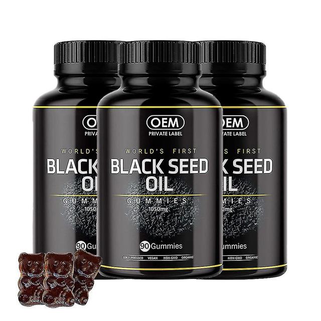 Organic Black Seed Oil Gummies - World's First Gummies With 4%+ Thymoquinone - Cold Pressed Vegan Black Cumin Seed Nigella Oil - Antioxidant Suppor... on Productcaster.