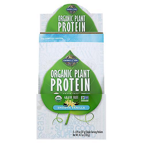 Garden of Life Organic Plant Protein, Smooth Vanilla 5 oz (Confezione da 4) on Productcaster.