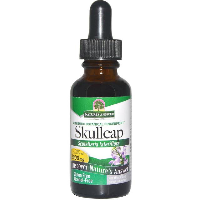 Nature's Answer Nature's Risposta, Skullcap, Senza alcol, 2000 mg, 1 fl oz (30 ml) on Productcaster.