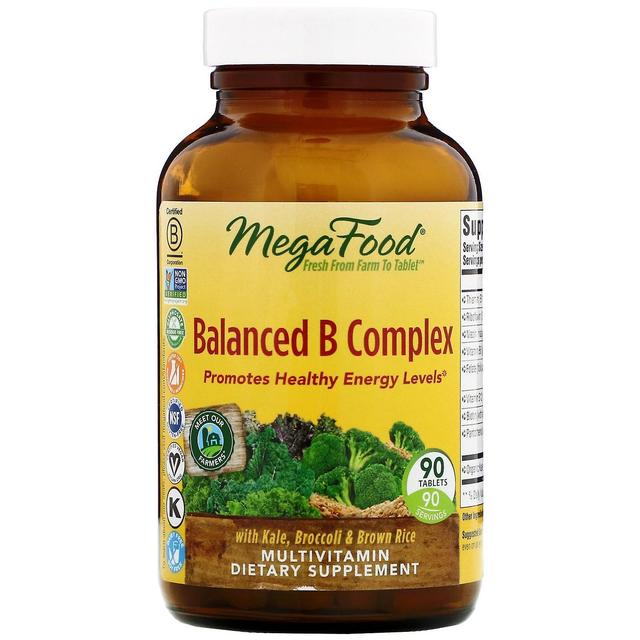 MegaFood, Complexo B Equilibrado, 90 Comprimidos on Productcaster.