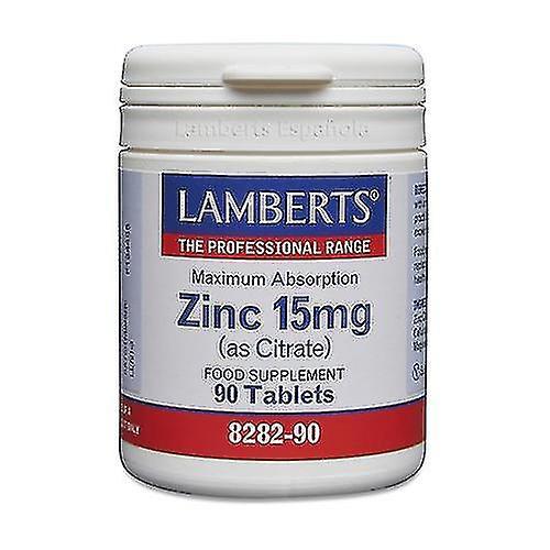 Zinc as Citrate 90 tablets of 15mg on Productcaster.