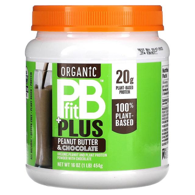 PBfit, Organic PB Fit Plus, Peanut Butter & Chocolate, 1 lb (454 g) on Productcaster.