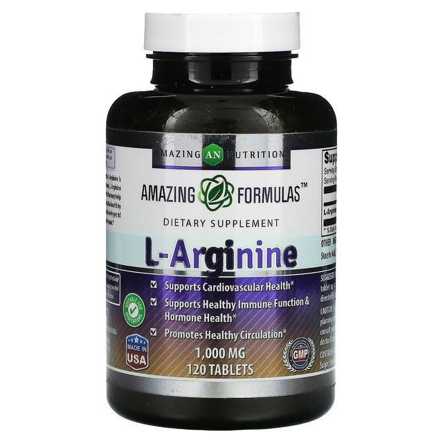 amazing nutrition Niesamowite odżywianie, L-arginina, 1,000 mg, 120 tabletek on Productcaster.