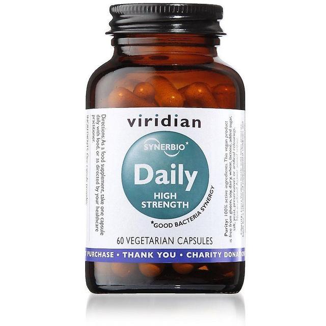 Viridian Synerbio Daily High Strength Veg Caps 60 (461) on Productcaster.