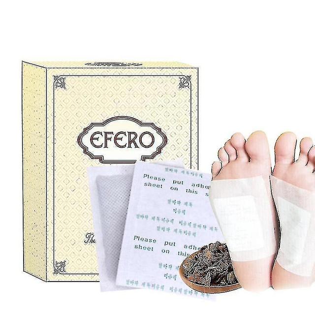 Detox Foot Pads Bamboo Vinegar Natural Herbal Toxins Cleansing Adhesive Patches Plaster Improve Slee on Productcaster.