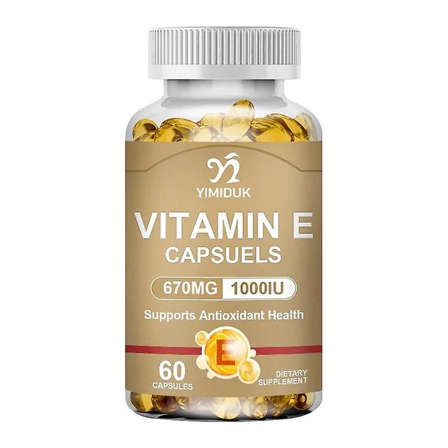 Visgaler Vitamin E Capsules For Aging And Oxidative Relieve Stress Improve Rough Skin Care Increase Immune System Supplement 1 Bottles 120 pcs on Productcaster.