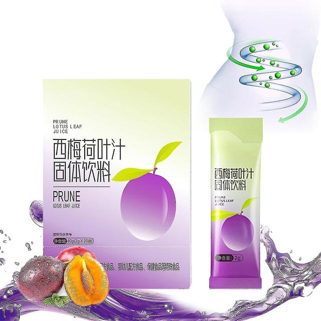 Prune Lotus Leaf Juice, Instant Drink Mix Supplément de fibres Prune biologique Le complément alimentaire quotidien Prune soutient la régularité di... on Productcaster.