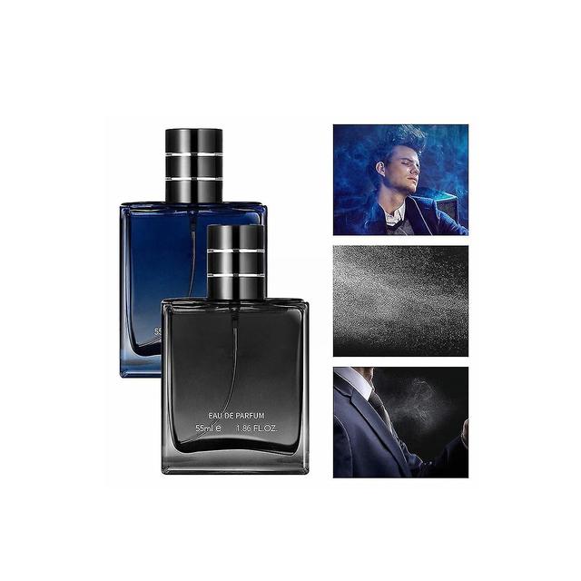 Cupid Hypnosis Cologne, Refreshing Men's perfume, Pheromone-Infused Hypnosis Cologne Fragrances 55ml Black and Blue 2pcs on Productcaster.