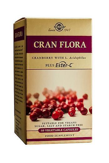 Solgar Cran Flora with Probiotics Plus Ester C Vegetable Capsules, 60 on Productcaster.