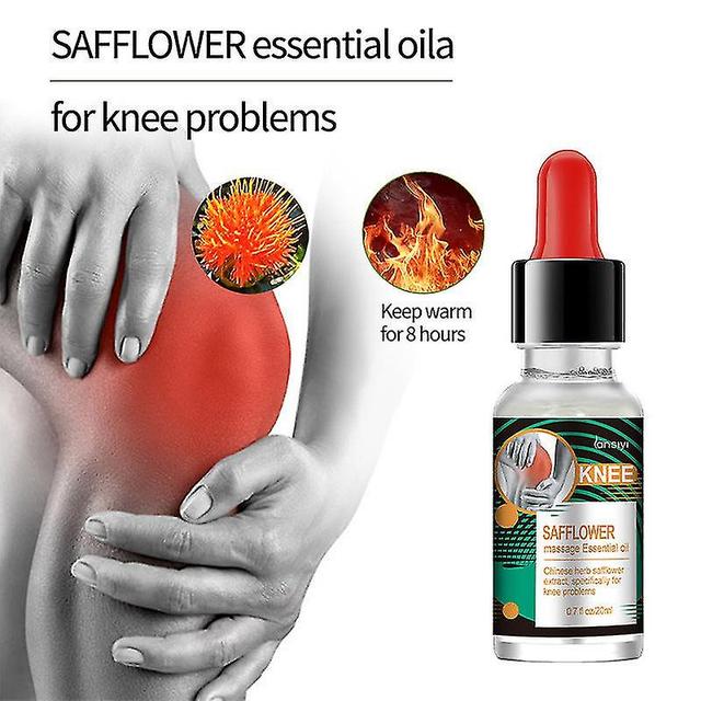 Plant Extract Saffron Knee Massage Essential Oil Strengthen And Ease Knee Problems Knee Essential Oil on Productcaster.