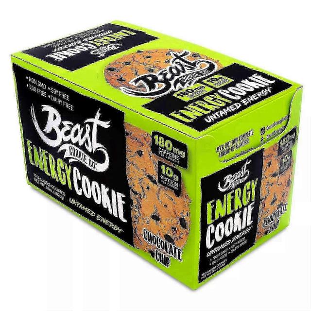 Pacote de Biscoitos de Proteína Beast Energy, Gotas de Chocolate, 24 Ea on Productcaster.