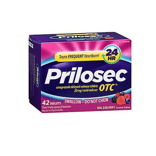 Prilosec Otc Prilosec OTC Comprimés, Wildberry Flavor 42 Tabs (Paquet de 4) on Productcaster.