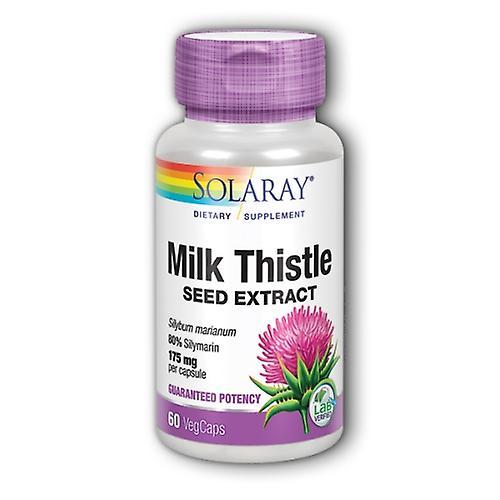 Solaray Milk Thistle Seed Extract, 175 mg, 60 Caps (Pack of 4) on Productcaster.