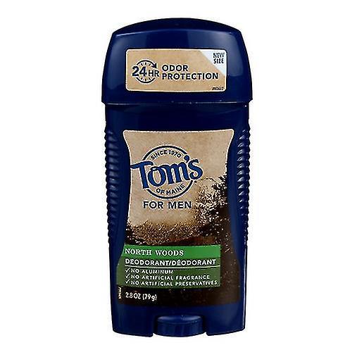 Tom's Of Maine Desodorante de palo ancho para hombres de larga duración North Woods, 2.8 oz (Paquete de 1) on Productcaster.