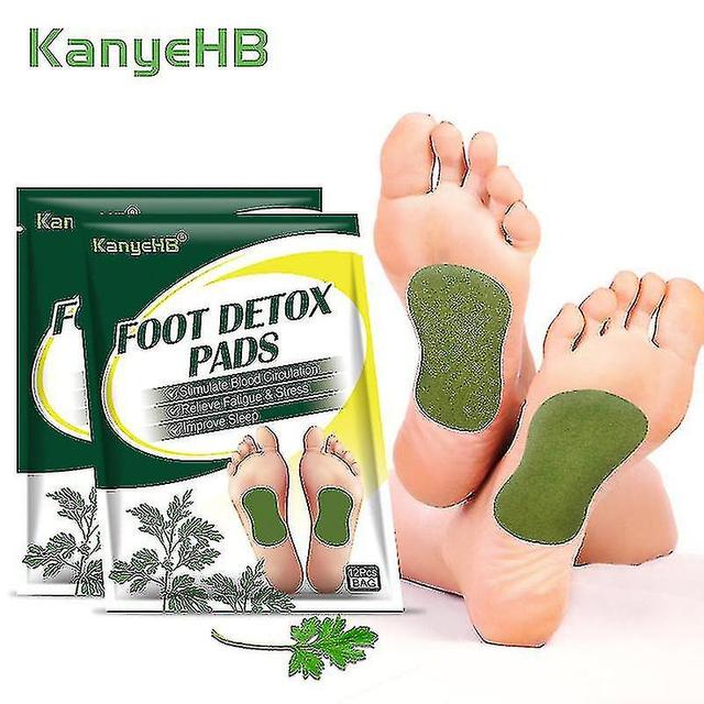 24pcs = 2bags Detox Foot Patches Promote Blood Circulation Improve Sleep Wormwood Extract Feet Health Care Sticker Herbal Pad A833 on Productcaster.