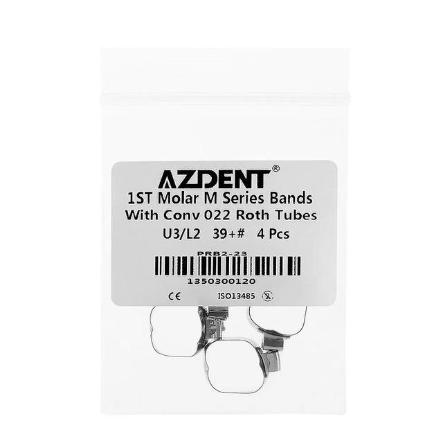 Eccpp 1 Set Dental Orthodontic 1st Molar BandsM Series Bands Prewelded with Buccal Tubes Convertible Roth 0.022 35#-40+# U3/L2 Size 39 plus on Productcaster.