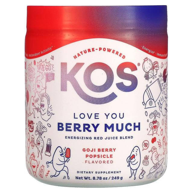 KOS, Love You Berry Much, Energizing Red Juice Blend, Goji Berry Popsicle, 8.78 oz (249 g) on Productcaster.