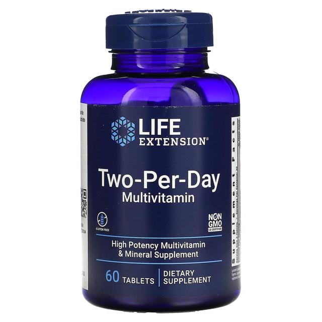 Life Extension Livsförlängning, två per dag multivitamin, 60 tabletter on Productcaster.