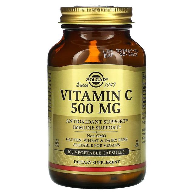 Solgar, Vitamin C, 500 mg, 100 Vegetable Capsules on Productcaster.