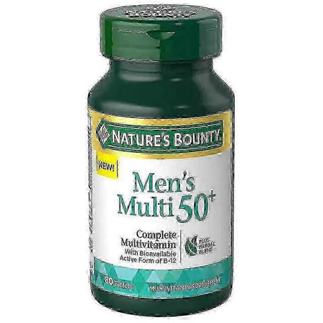 Natures Bounty Nature's bounty men's multi 50+, tablets, 80 ea on Productcaster.