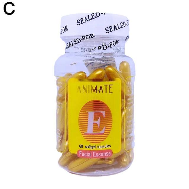 60pcs Facial Fruit Acid Vitamine E Anti-rimpel Verstevigende Serum Cap Goud on Productcaster.