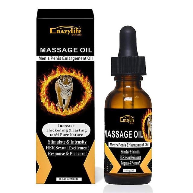 Taishh Mannen Massage etherische olie Blijvende producten Voortijdige ejaculatie Snelle erectie Verleng 60 minuten Vergroting 10ml Multicolor on Productcaster.