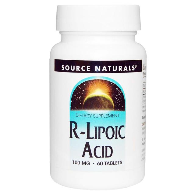 Source Naturals Fonte Naturali, Acido R-Lipoico, 100 mg, 60 Compresse on Productcaster.