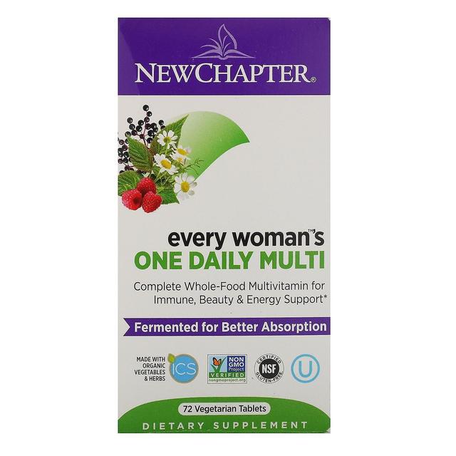 New Chapter, Every Woman's One Daily Multi, 72 Vegetarian Tablets on Productcaster.