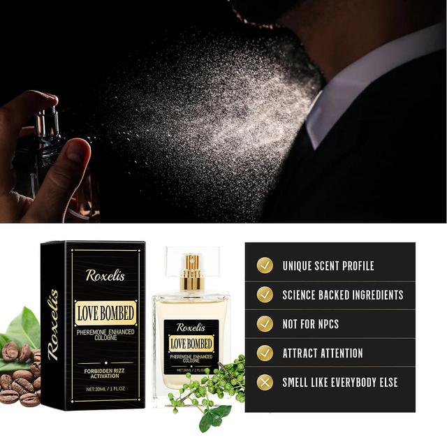 Fongwan Men's Pheromone Perfume Spray, Fresh Fragrance Pheromone Cologne Charm Attract Perfume Lure Instinct Pheromone Perfume For Men -30ml 3pcs -... on Productcaster.