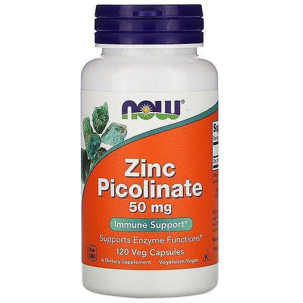 NOW Foods Agora Alimentos, Picolinato de zinco, 50 mg, 120 Veg Cápsulas on Productcaster.