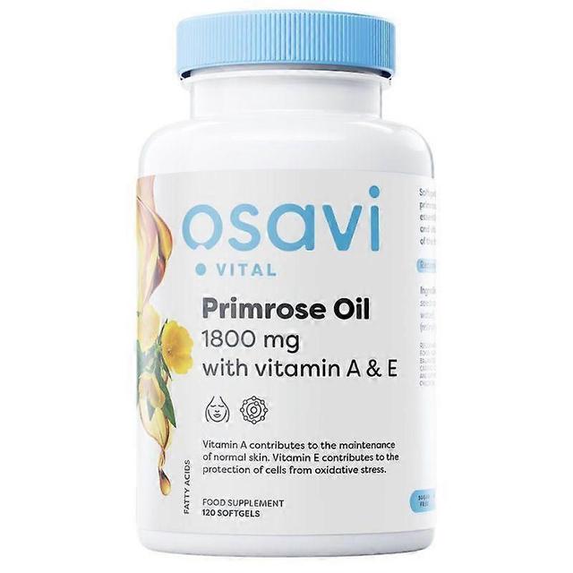 Osavi Primrose Oil with Vitamin A & E 1800mg Softgels 120 on Productcaster.