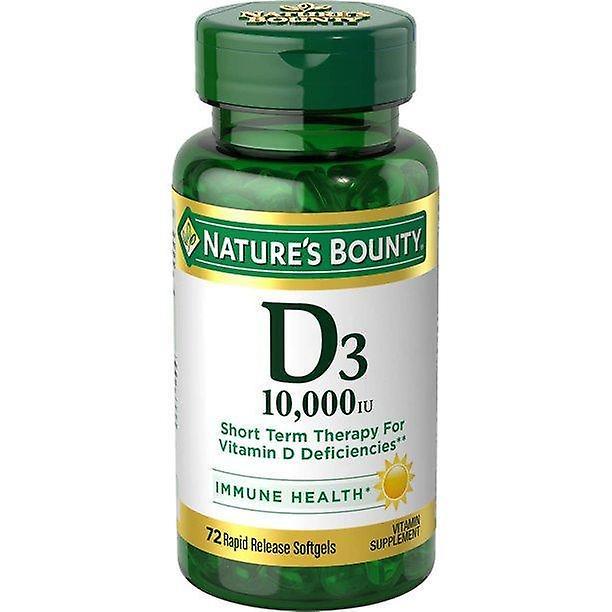 Natures Bounty Naturens dusør vitamin d3 softgels, 250 mcg, 10000 iu, 72 ct on Productcaster.