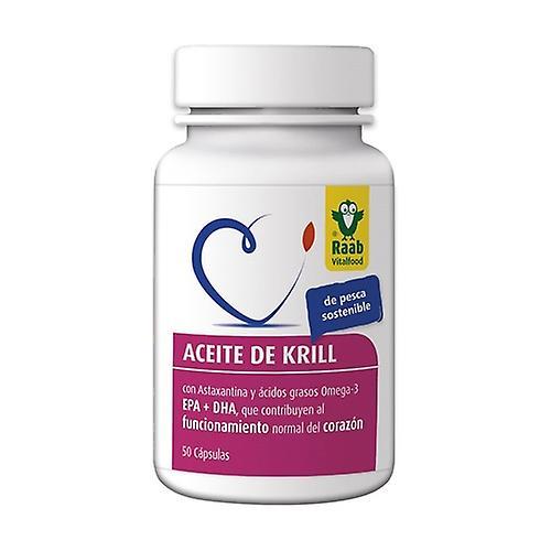 Raab Krill olie forte, glutenfri, omega-3 fedtsyrer (EPA + DHA) 50 kapsler af 735mg on Productcaster.