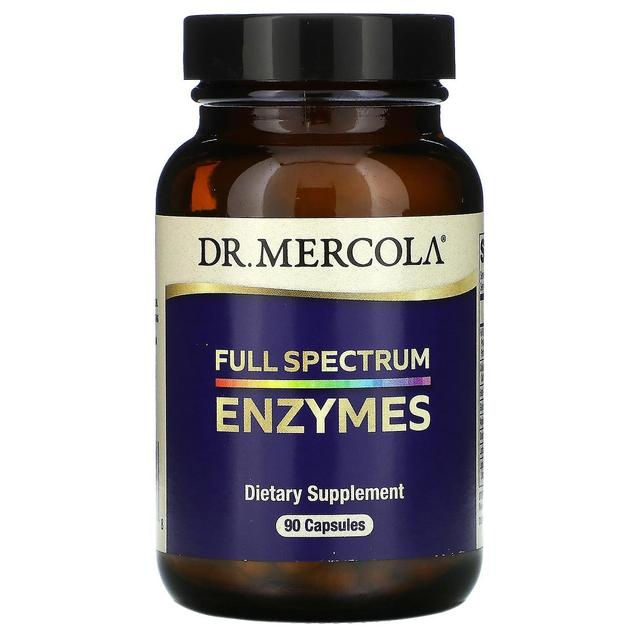 Dr. Mercola, Enzymes, Full Spectrum, 90 Capsules on Productcaster.